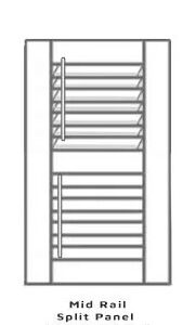 Mid Rail with Tilt Rod