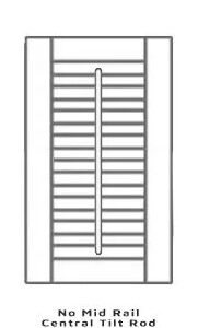 No Mid Rail with Tilt Rod